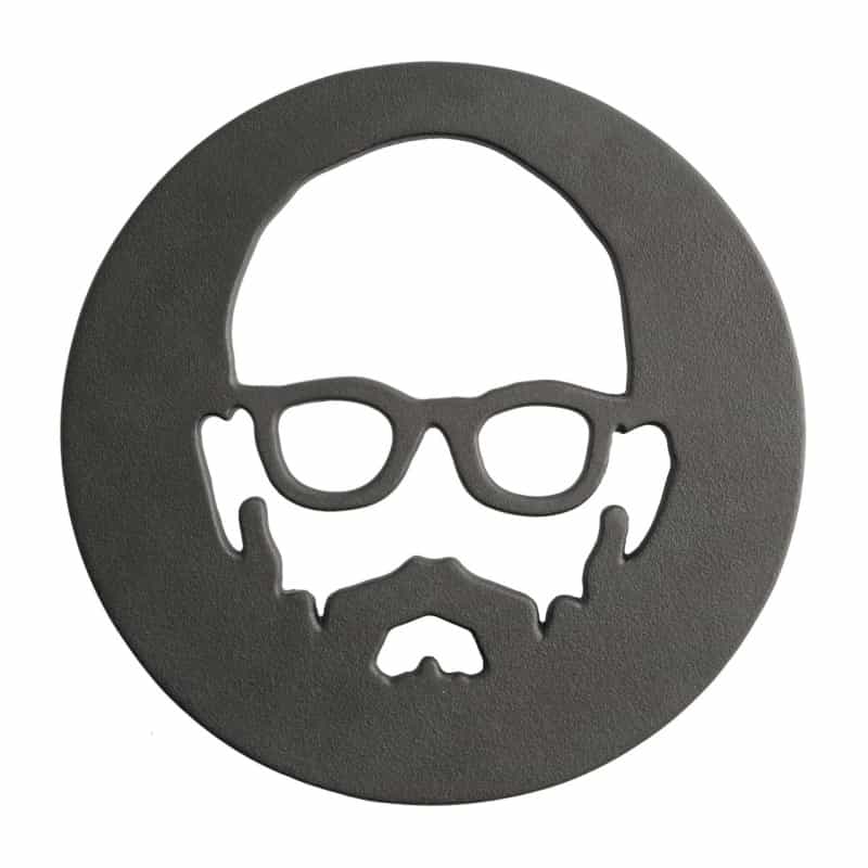 Babish 8 Inch Round Cast Iron Trivet In Black