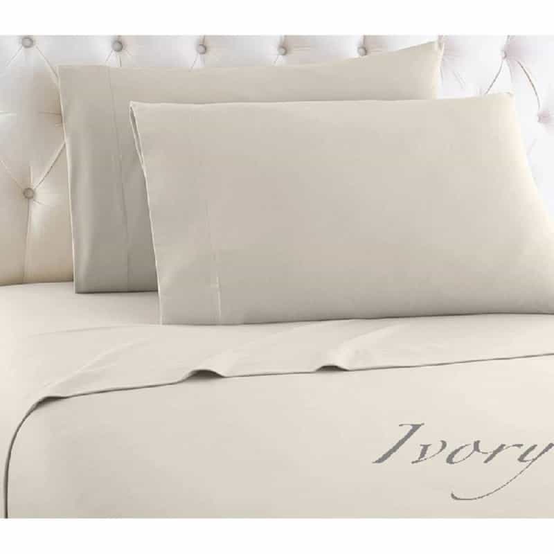 King Ivory 100-Percent Egyptian Cotton 1000 Thread Count 4-Piece Sheet Set