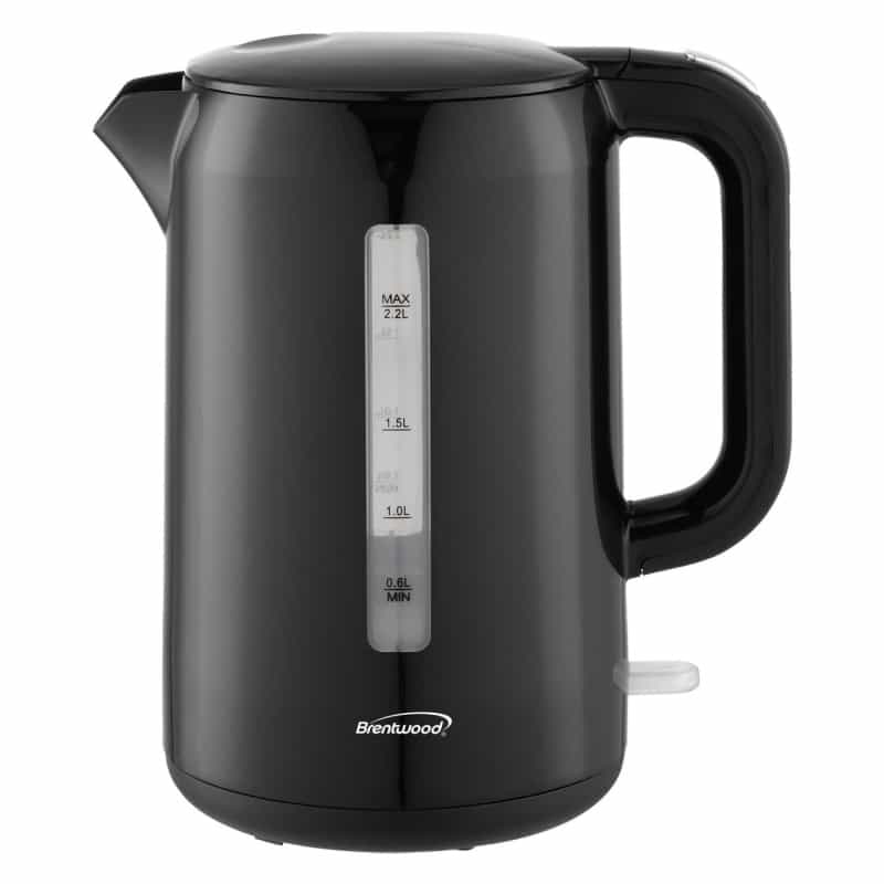 Brentwood 2.2L 360 Cordless Electric Kettle In Black With Auto Shut Off