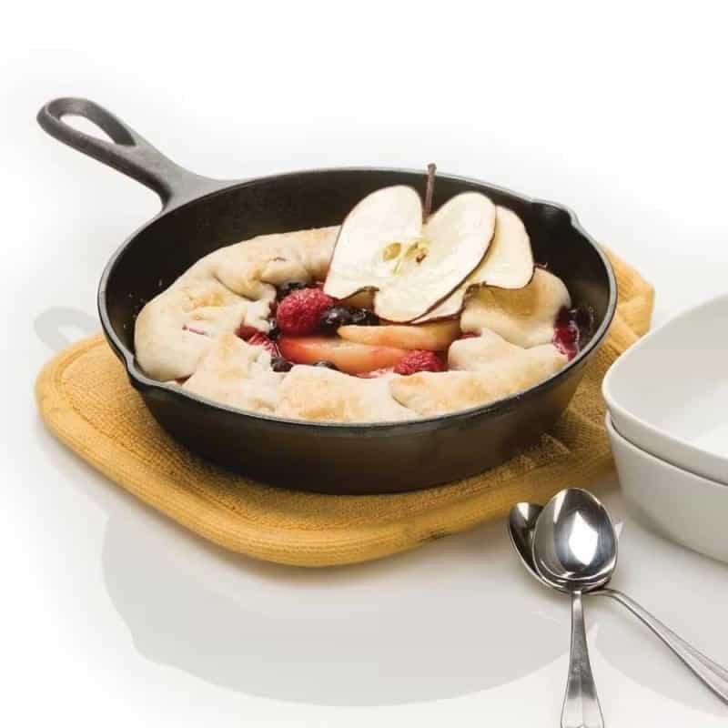 8-Inch Pre-Seasoned Cast Iron Skillet Frying Pan With Pour Spouts Made In Usa