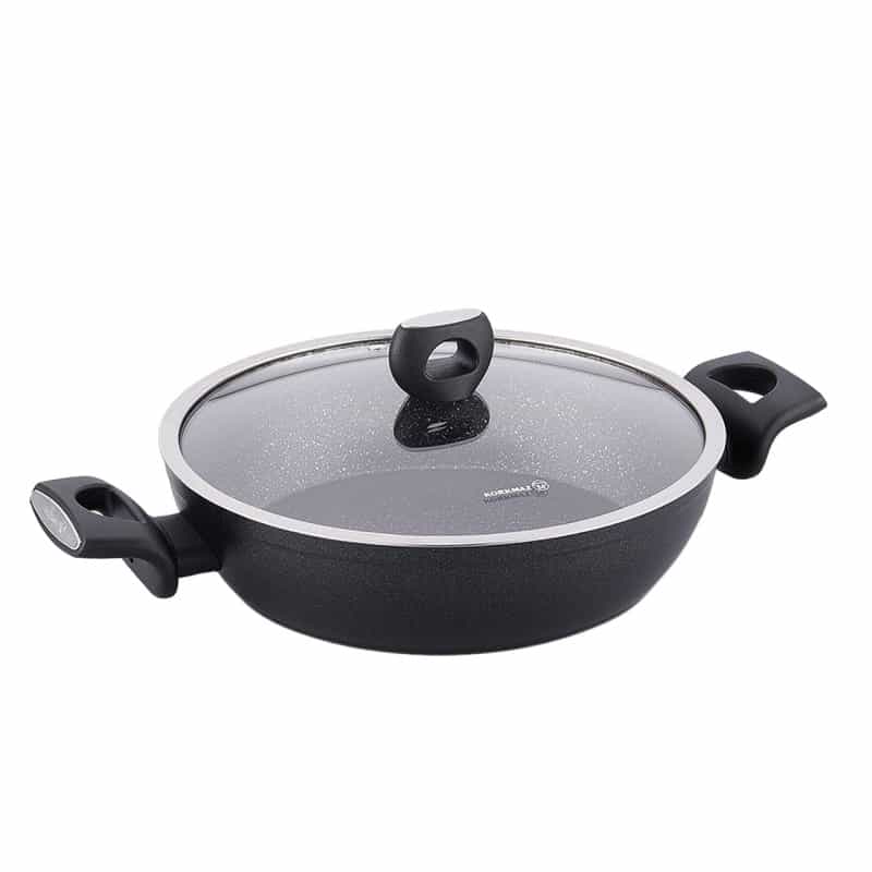 Korkmaz Nora 2 Piece 3 Liter Alumium Nonstick Low Casserole Dish With Lid