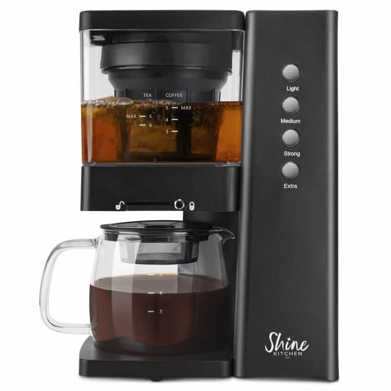 Shine Kitchen Co.® Refurbished Rapid Cold Brew Coffee & Tea Machine With Vacuum Extraction Technology
