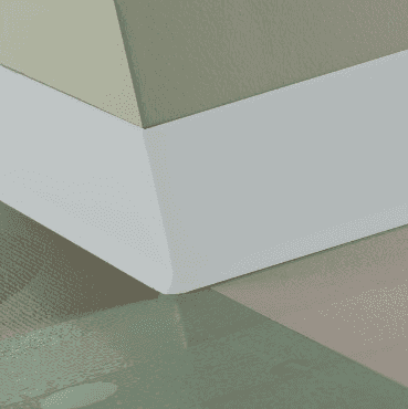 Johnsonite White Slipper Vinyl Traditional Wall Base - 6" X 48" X 1/8" Toe - Traditional Wall Base