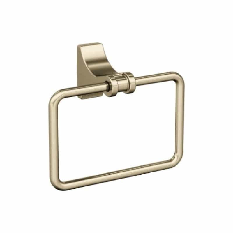 Davenport Zinc & Stainless Steel Wall Mounted Towel Ring - Golden Champagne - 6 5/16" (160 Mm) Length