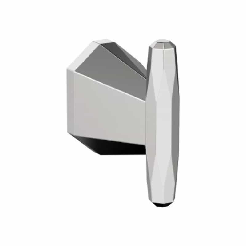 St. Vincent Zinc Single Prong Robe Hook - Chrome - 3 7/16" (87 Mm) Length