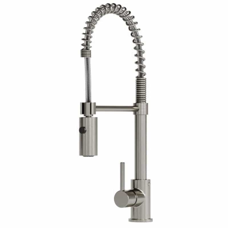 800 2006 02 Brushed Nickel Brass Vessel Kitchen Faucet - Single Handle / One Hole - Brushed Nickel