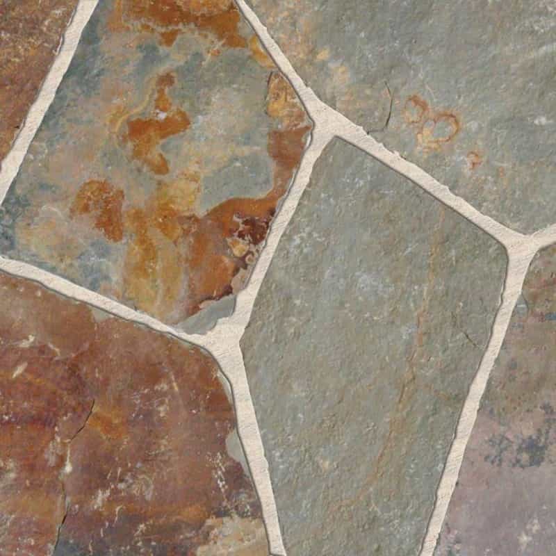 California Gold Mesh Slate Flagstone - Natural - Random Sizes