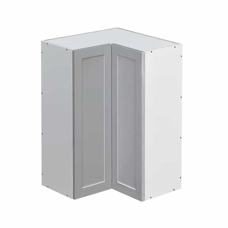 Mallorca Dolphin Gray Shaker Wood Kitchen Diagonal Corner Wall Cabinet - 36" X 24" X 36" (Assembly Required) - Dolphin Gray