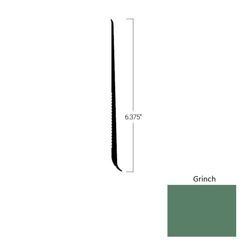Johnsonite Grinch Rubber Tightlock Resilient Rubber Base - 6 3/8" X 75 Ft X 1/4" Cove Coil - Tightlock Resilient Rubber Base
