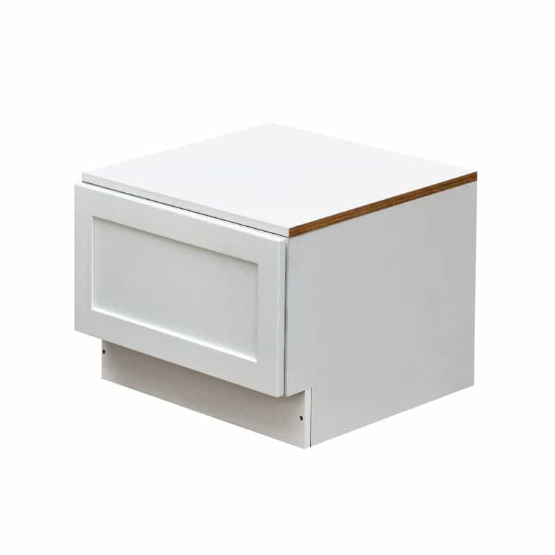 Mallorca White Shaker Wood Kitchen Oven Drawer Base Cabinet - 24" X 24" X 16" (Assembly Required) - White