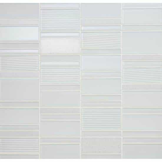 Serentina Bliss Stone & Glass Mosaic - Stacked - Glossy & Matte