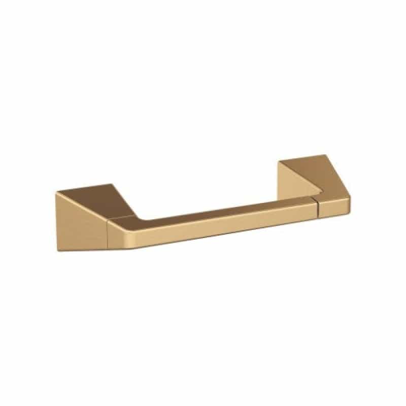 Blackrock Zinc Pivoting Double Post Toilet Paper Holder - Champagne Bronze - Pivoting Double Post
