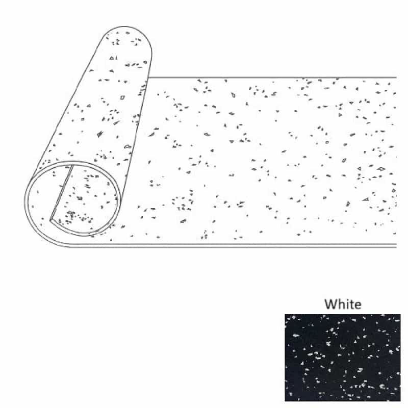 White Versatread Rubber Flooring 10 Roll - 4 X 25 Ft