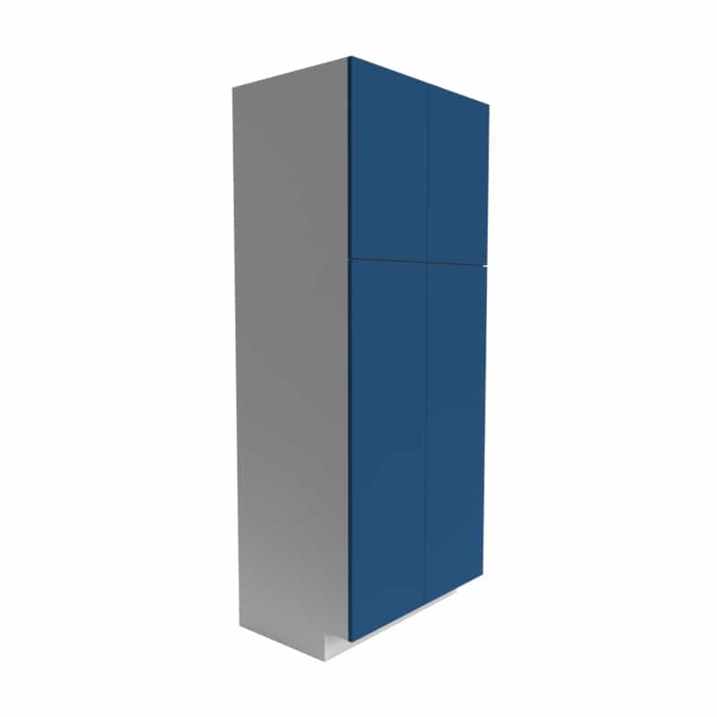 Manhattan Cobalt Blue Matte Wood Kitchen Pantry Cabinet - 30" X 90" X 24" (Assembly Required) - Matte