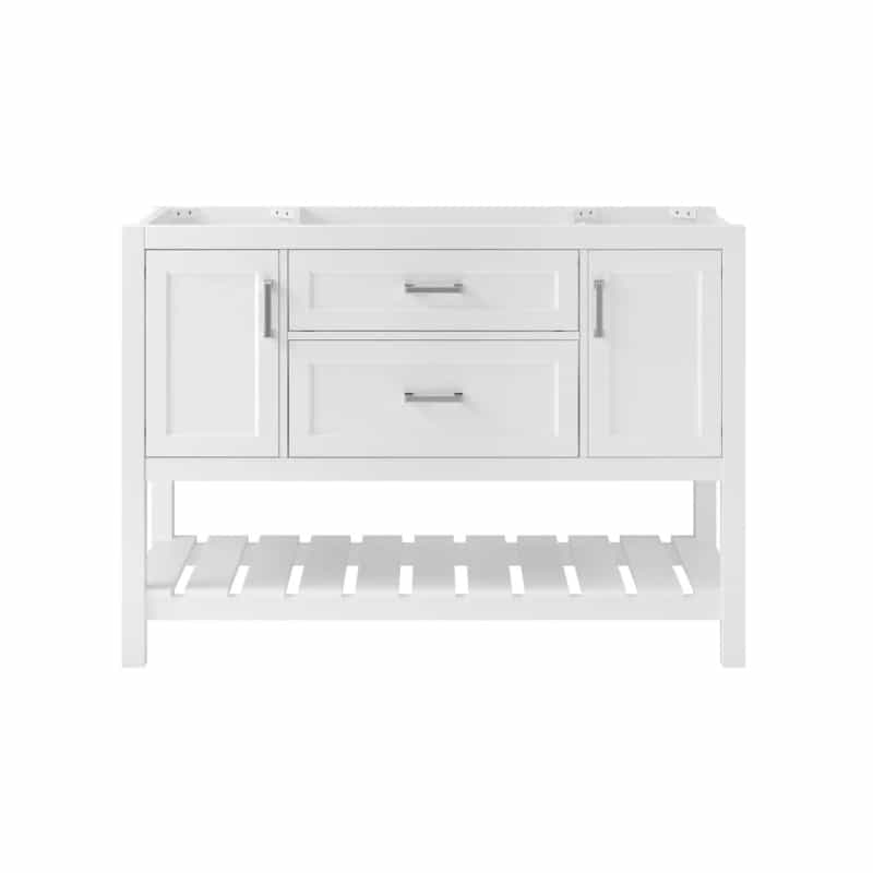 Lawson White Wood Freestanding Bathroom Vanity - 48" - White