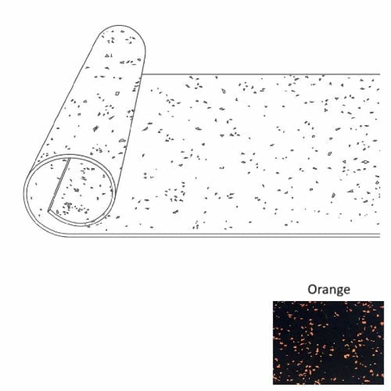 Orange Versatread Rubber Flooring 6 Roll - 4 X 25 Ft