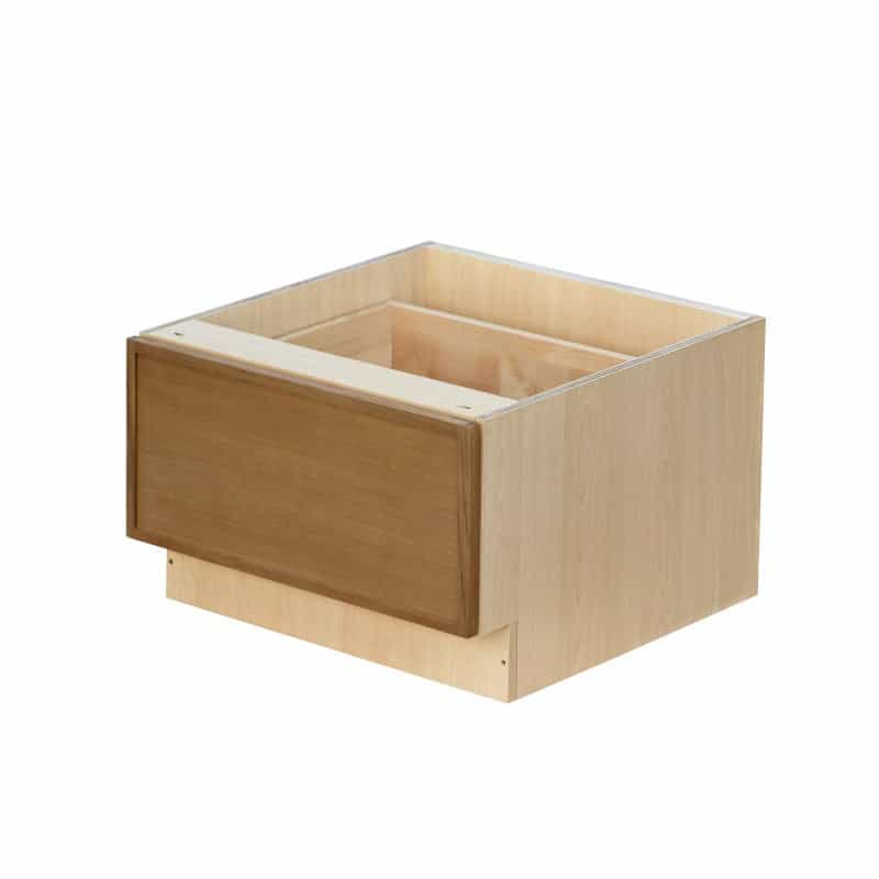 Shady Oak Slim Shaker Wood Kitchen Oven Drawer Base Cabinet - 24" X 24" X 16" (Assembly Required) - Oak