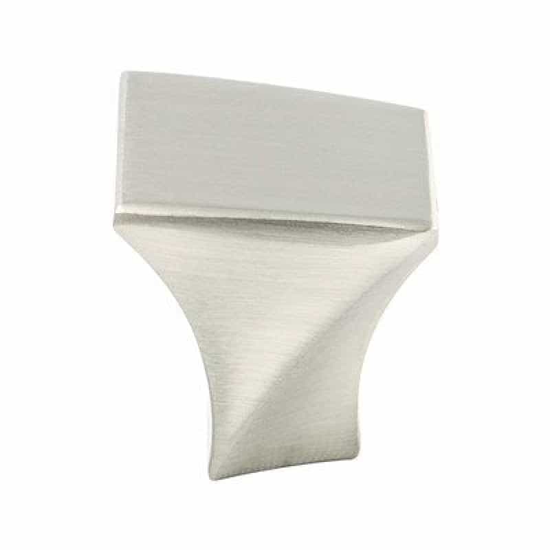 Berenson Fluidic Zinc Cabinet Knob - Brushed Nickel - 1 3/16" Length