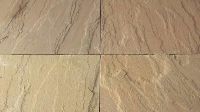 Kokomo Gold Sandstone Tile - Natural Cleft Face, Gauged Back