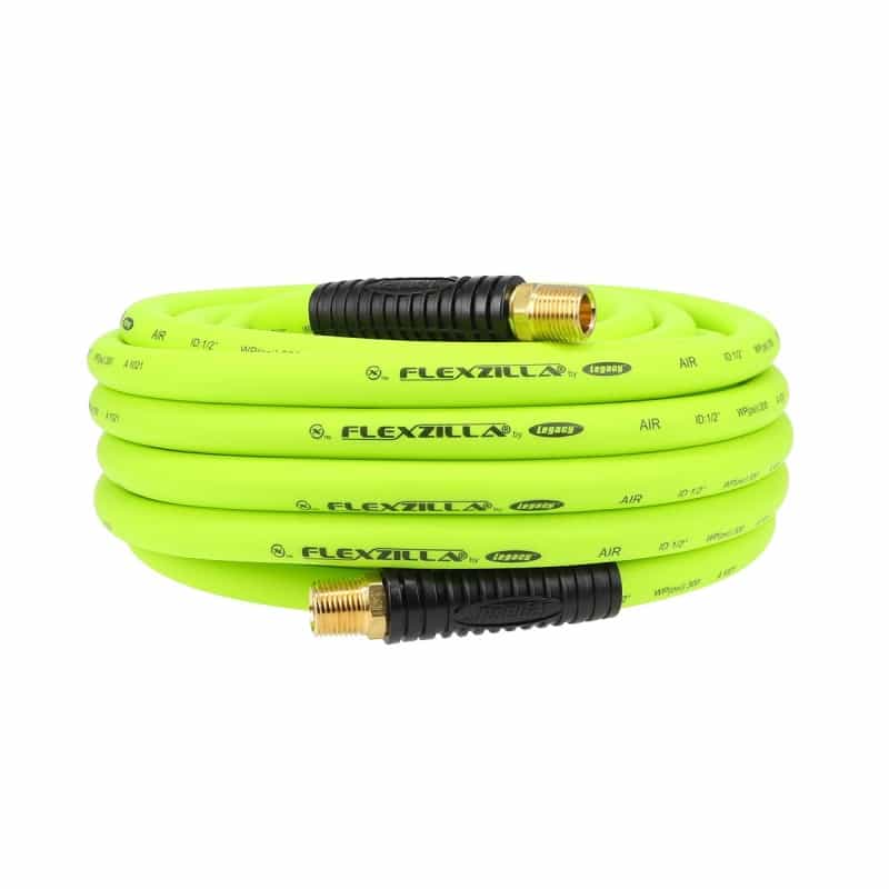 Flexzilla Heavy Duty, Lightweight Air Hose, 1/2″ X 50′ – 1/2″ Mnpt Fittings