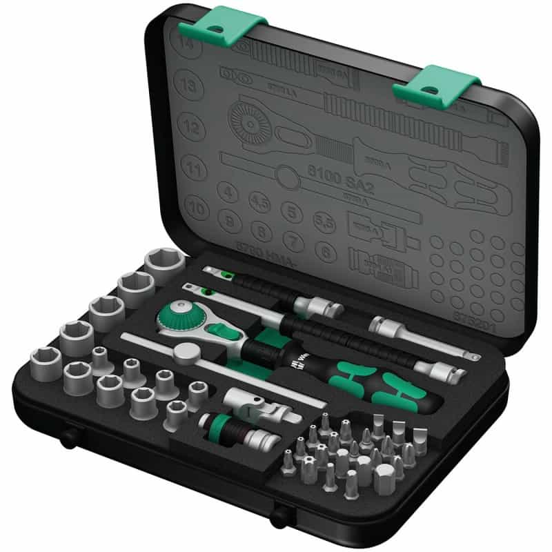 Wera Metric 1/4″ Drive Speed Ratchet Set (42-Piece Set)