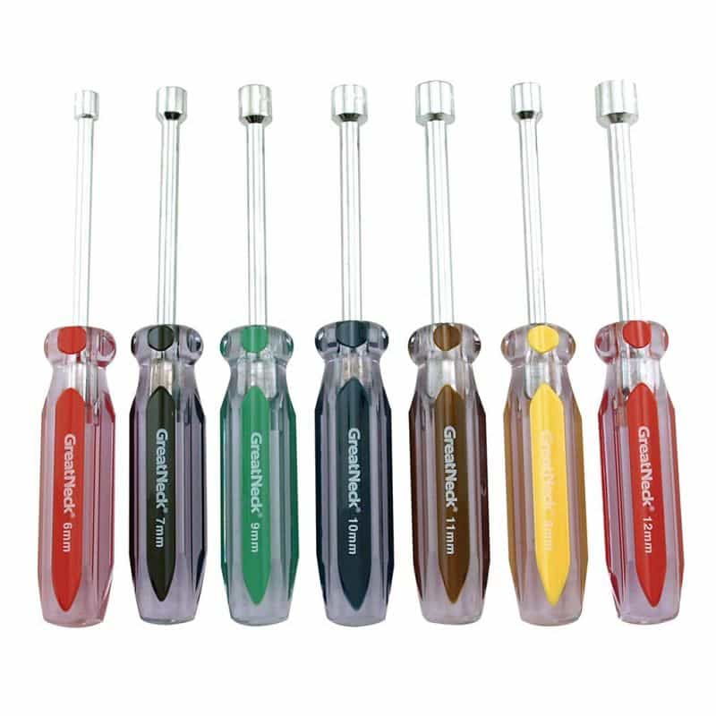 Greatneck Metric Nutdriver Set (7-Piece Set)