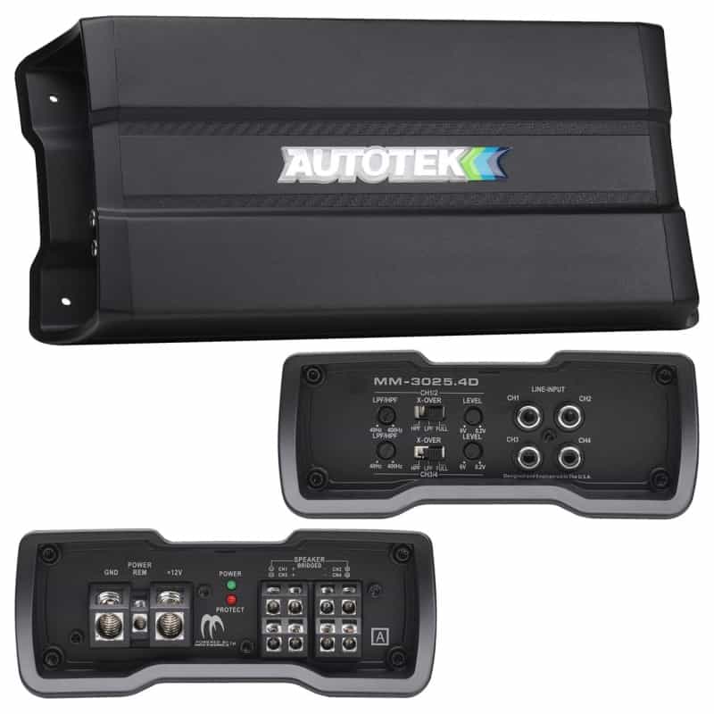 Autotek Mean Machine Compact 4 Channel Amplifier, 3000 Watts