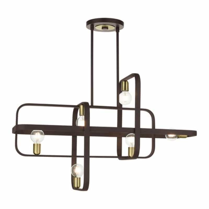 Livex Lighting Bergamo 6-Light Linear Chandelier