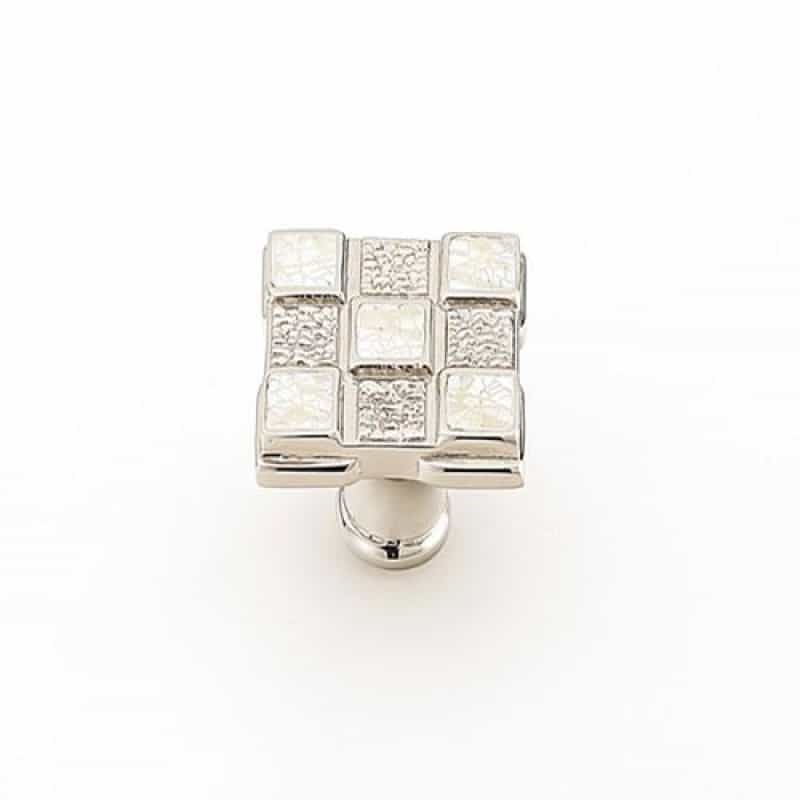 Schaub Avalon Bay Square Polished Nickel Cabinet Knob