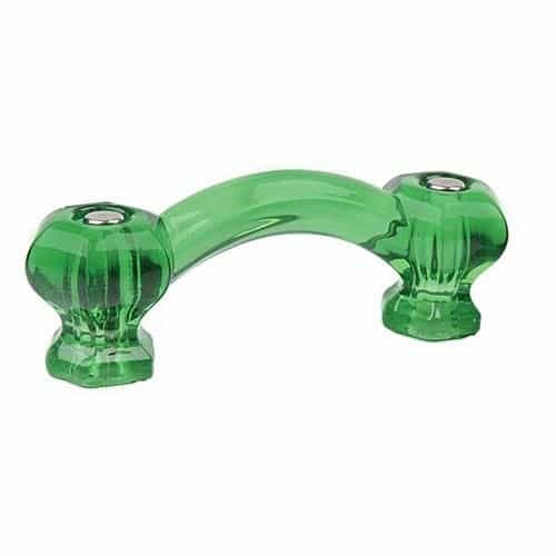 Restorers Classic Hexagonal Glass Bridge Handle - 3 Inch Boring