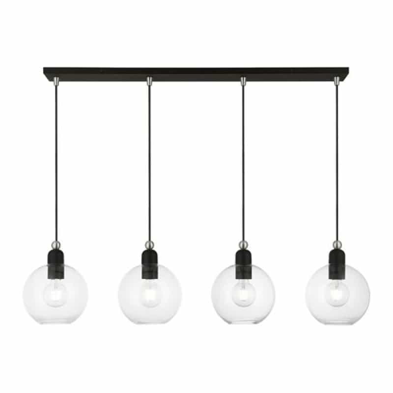Livex Lighting Downtown 4-Light Sphere Linear Chandelier