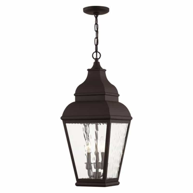 Livex Lighting Exeter 3-Light Outdoor Large Pendant Lantern