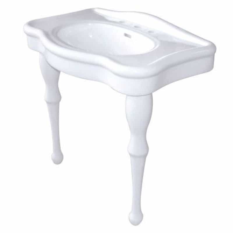 Fauceture Imperial Basin Console Sink With 8 Inch Faucet Holes