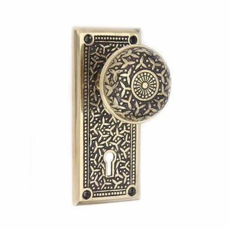 Restorers Rice Interior Mortise Lock Door Set With Knobs And Plates