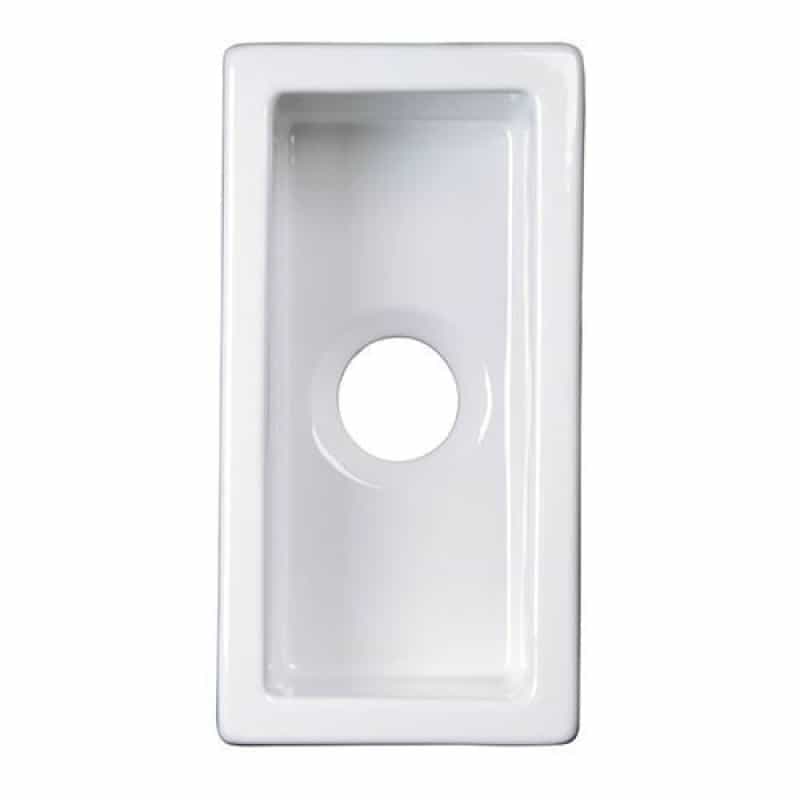 Barclay Julie Small Single Fireclay Undermount Kitchen Prep Sink