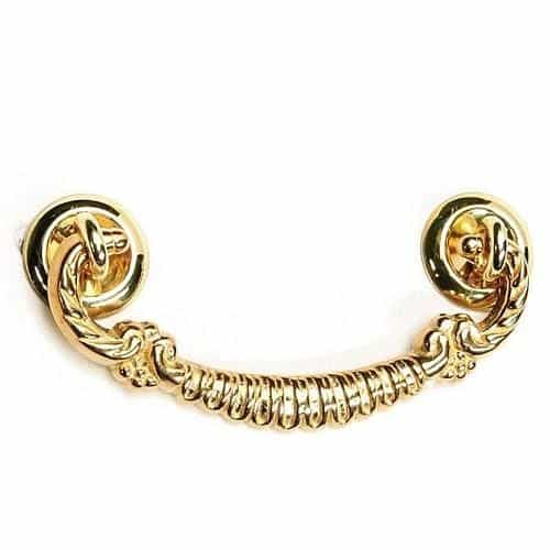 Restorers Classic Rope And Berry Brass Bail Pull