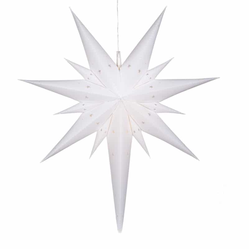 White Aurora Superstartm Bethlehem Star Light, Fold-Flat, Led Lights, Outdoor Rated