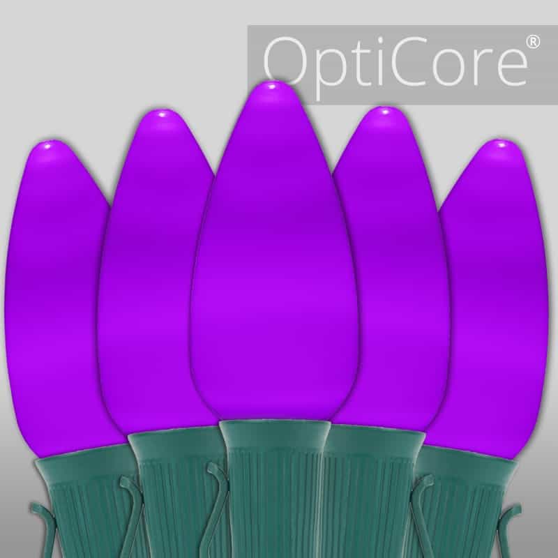 C9 Purple Smooth Opticore® Commercial Led Christmas Lights