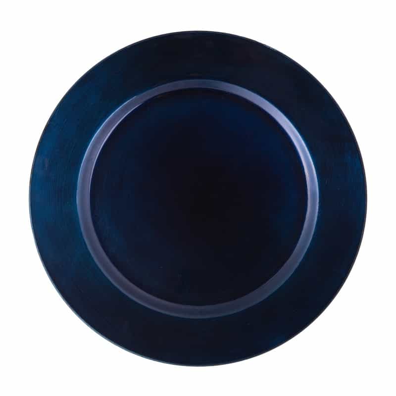Richland Plain Charger Plate 13" Royal Blue Set Of 48