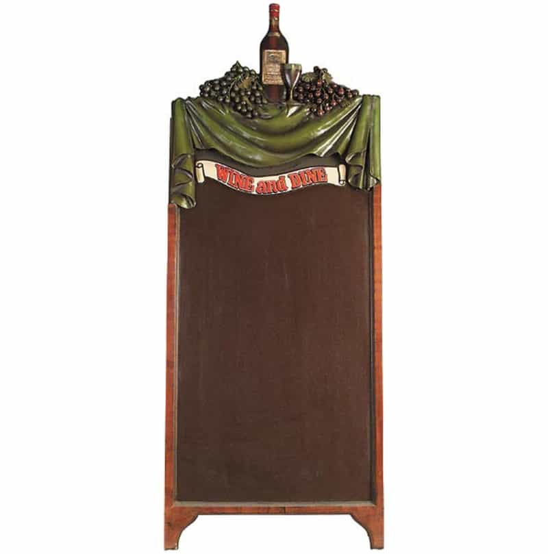 Wine And Dine Chalkboard With Stand 62" Tall