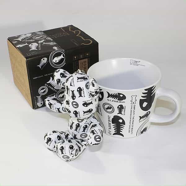 Sync - Stuffed Bear Mug - Fish Bones