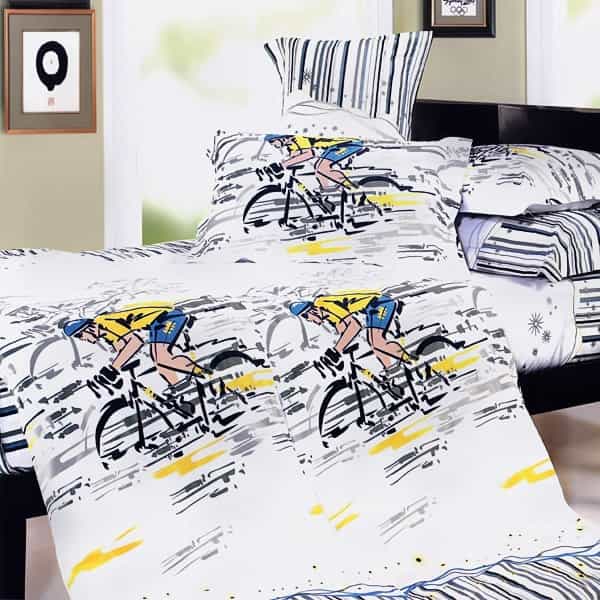 100% Cotton 4Pc Duvet Cover Set - Sporting Style