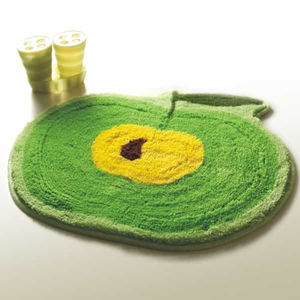Kids Room Rugs - Green Apple