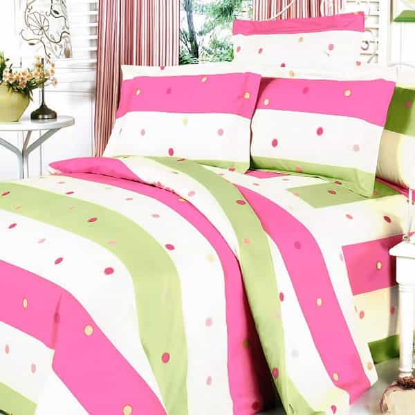 100% Cotton 3Pc Mini Duvet Cover Set - Colorful Life