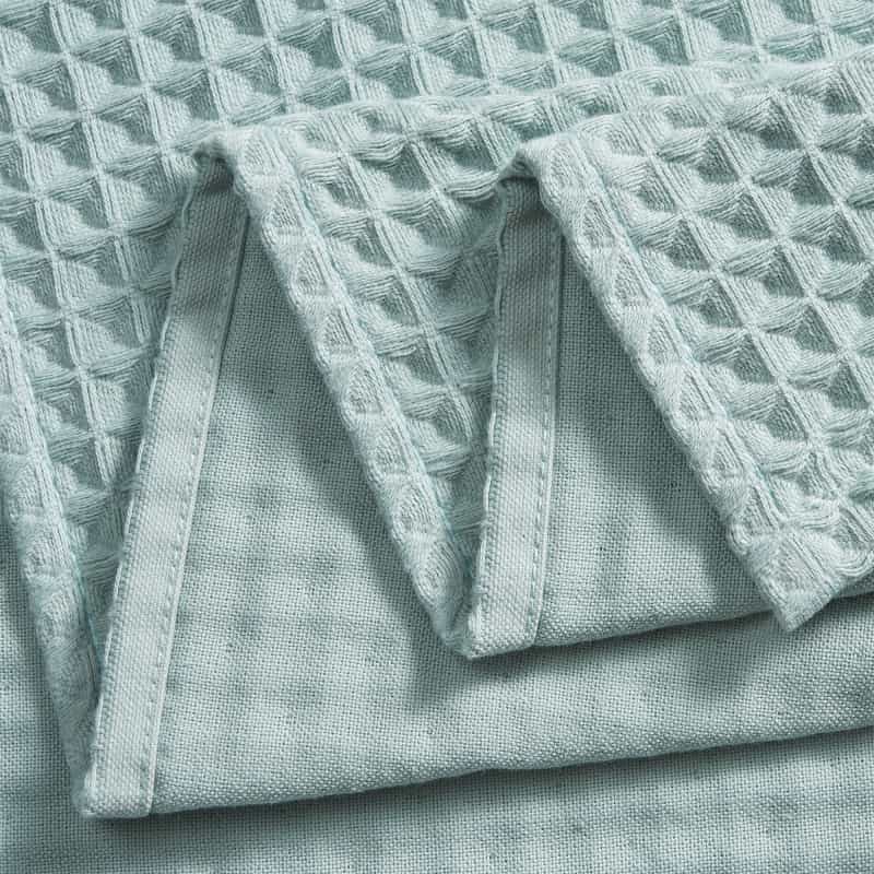 Waffle Bath Towels - Pistachio Color- Set Of 2