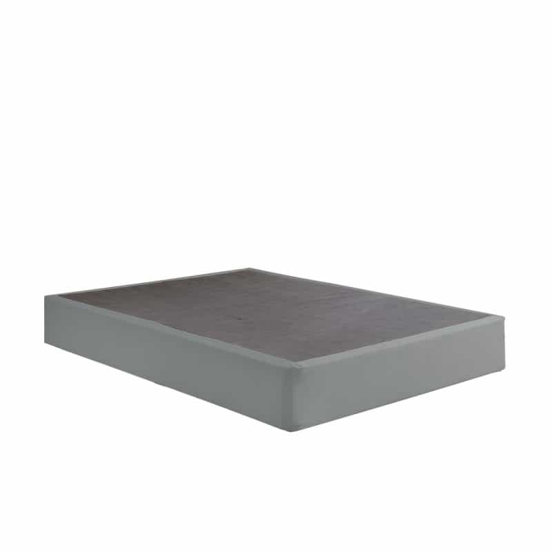 Dio 9 Inch Full Size Mattress Foundation Base, Polyester, Metal Frame