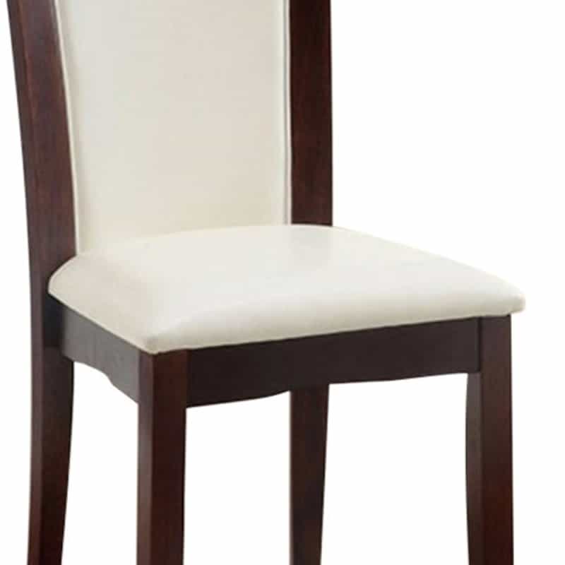 Manhattan I Contemporary Side Chair, White Finish, Set Of 2