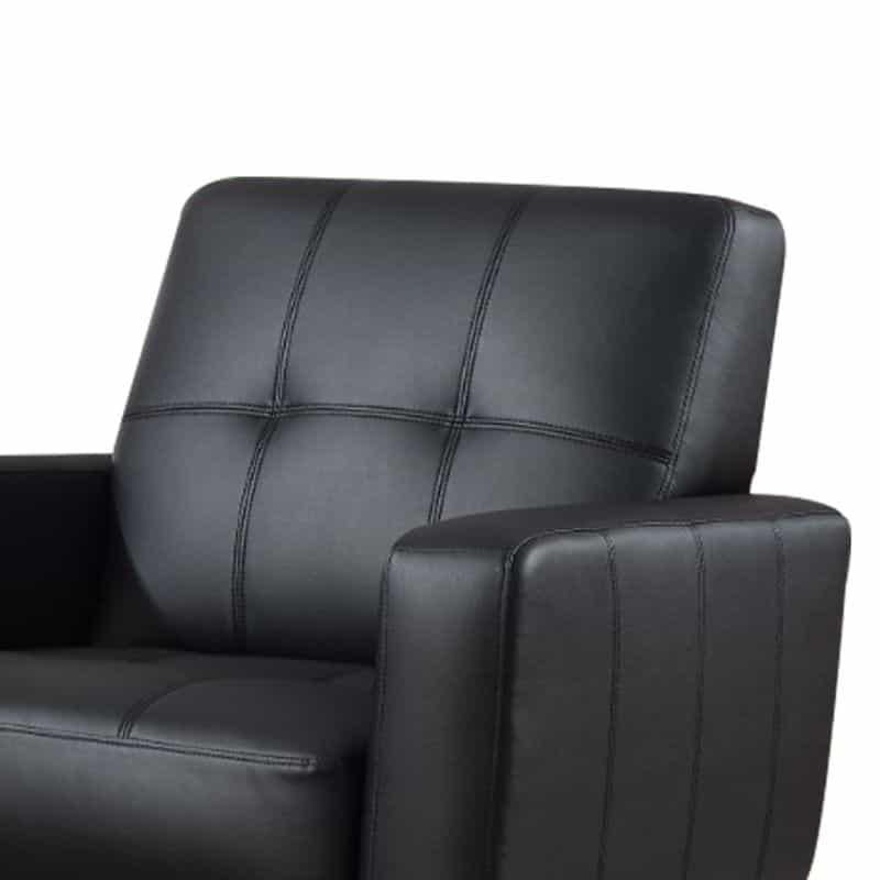 High Toned Accent Chair, Black