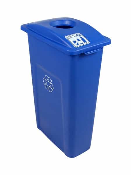 Busch Systems WASTE WATCHER Cans & Bottles Circle Blue Bin