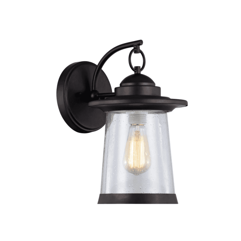 Linon Transitional 1 Light Rubbed Bronze Outdoor Wall Sconce 13" Height